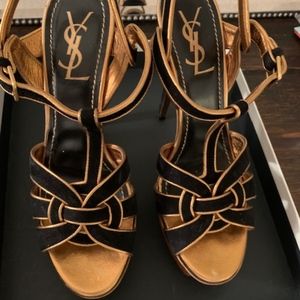 Yves Saint Laurent Suede Tribute Sandal